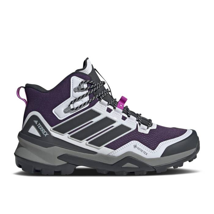 アディダス Adidas 【 Wmns Terrex Skychaser Mid Gore-Tex \u0027Aurora Plum\u0027 Women Aurora Plum/Carbon/Purple Burst 】 ミッド ゴアテックス レディース 炭素 Purple 紫・パープル 張りさける