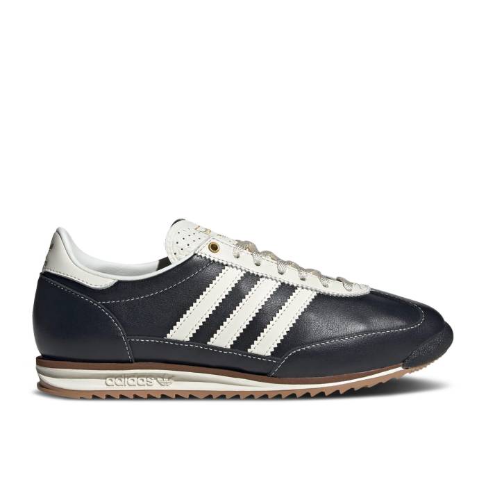 アディダス Adidas 【 Wmns Sl72 Og \u0027Core Black Leather\u0027 Women Core Black/Off White/Gum 】 黒いこと 黒いこと レディース 中核グループ 黒いこと 黒いこと 白いこと 白いこと