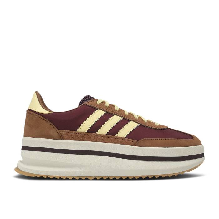 アディダス Adidas 【 Wmns Sl72 Stack \u0027Preloved Brown\u0027 Women Maroon/Almost Yellow/Preloved Brown 】 レディース マルーン yellow 黄味がかった・黄色 赤銅色 赤銅色