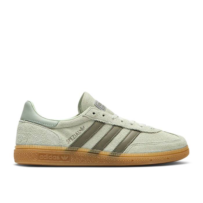 アディダス Adidas 【 Wmns Handball Spezial \u0027Linen Green Silver\u0027 Women Linen Green/Silver Pebble/Wonder Silver 】 ハンドボール スペシアル green 緑・緑であること レディース green 緑・緑であること Silver しろがね色・しろがね色
