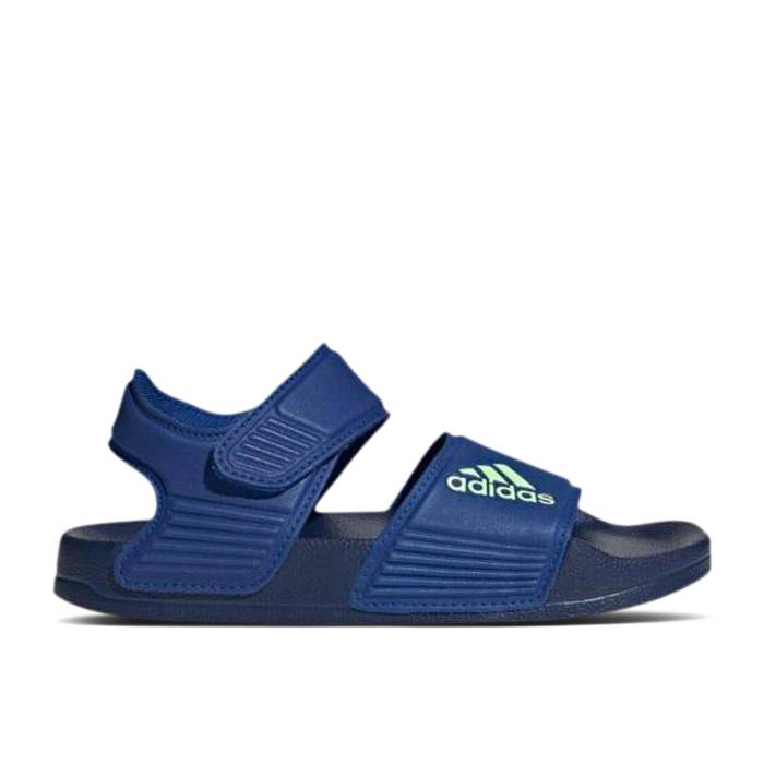 アディダス Adidas 【 Adilette Sandal J \u0027Royal Blue\u0027 Youth Royal Blue/Green Spark/Dark Blue 】 アディレッタ お坊っちゃん キッズ 青み 青色 green 緑・緑であること
