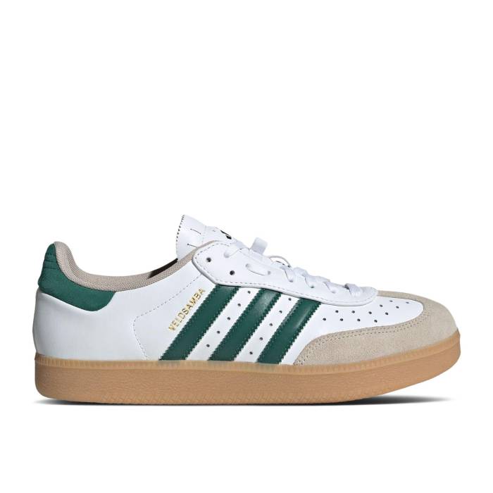 アディダス Adidas 【 Velosamba \u0027Cloud White Green\u0027 Men Cloud White/Collegiate Green/Wonder Beige 】 白いこと 白いこと メンズ 白いこと 白いこと green 緑・緑であること ベージュ
