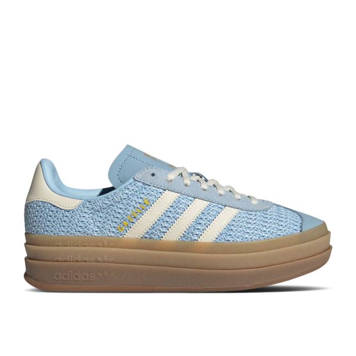 アディダス Adidas 【 Wmns Gazelle Bold \u0027Clear Sky Cream\u0027 Women Clear Sky/Sand Strata/Cream White 】 ガゼル 天の原 レディース 天の原 砂色・沙子 皮膚軟化剤 白いこと 白いこと