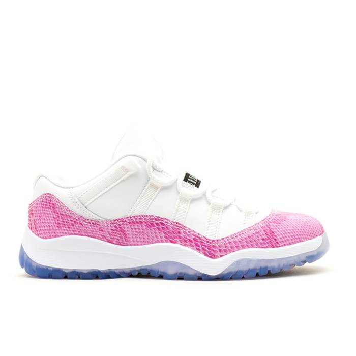 ナイキ エアジョーダン Air Jordan 【 Jordan 11 Retro Low Ps \u0027Snake\u0027 Youth White/Black-Pink 】 レトロ お坊っちゃん キッズ 白いこと 白いこと