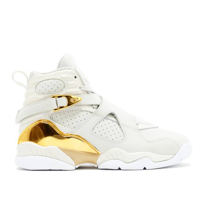 ナイキ エアジョーダン Air Jordan 【 Jordan 8 Retro C\u0026C Bg \u0027Trophy\u0027 Youth Light Bone/Metallic Gold-White 】 レトロ お坊っちゃん キッズ