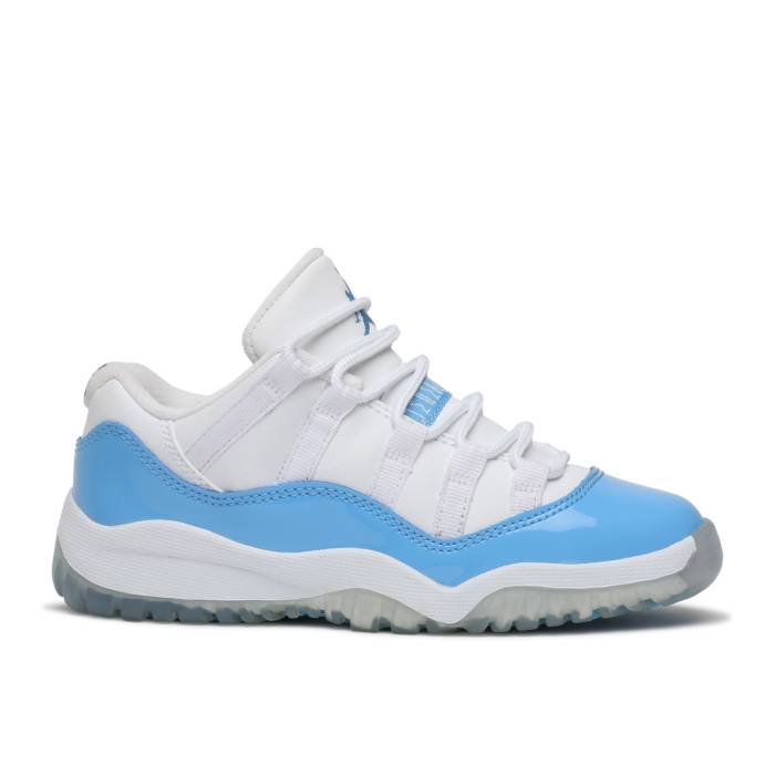 ナイキ エアジョーダン Air Jordan 【 Jordan 11 Retro Low Bp \u0027Unc\u0027 2017 Youth White/University Blue-Black 】 レトロ お坊っちゃん キッズ 白いこと 白いこと