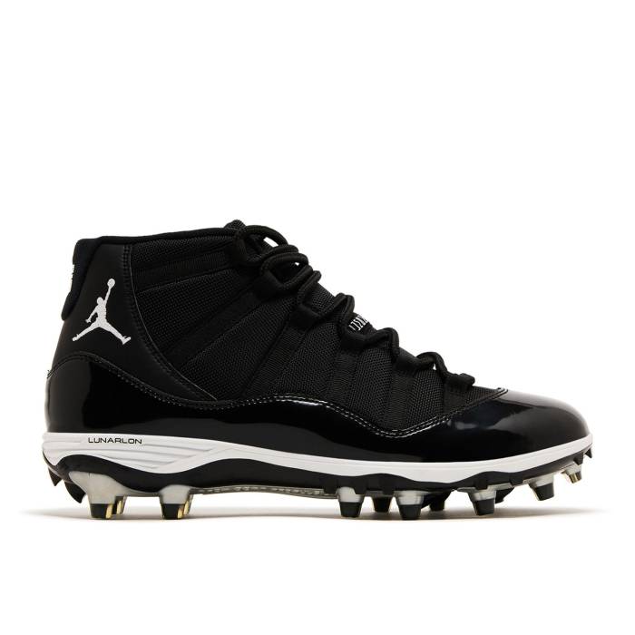ナイキ エアジョーダン Air Jordan 【 Jordan 11 Retro Td Cleat \u0027Space Jam\u0027 Men Black/White-Metallic Silver 】 レトロ メンズ 黒いこと 黒いこと Silver しろがね色・しろがね色