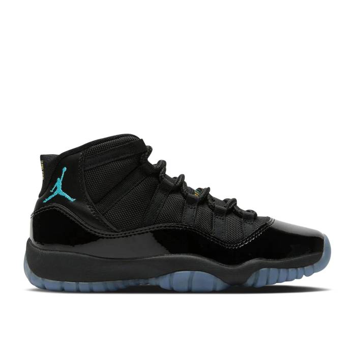 ナイキ エアジョーダン Air Jordan 【 Jordan 11 Retro ガウス \u0027Gamma Blue\u0027 2025 Youth Black/Gamma Blue/Varsity Maize 】 レトロ お坊っちゃん キッズ 黒いこと 黒いこと 青碧 青碧