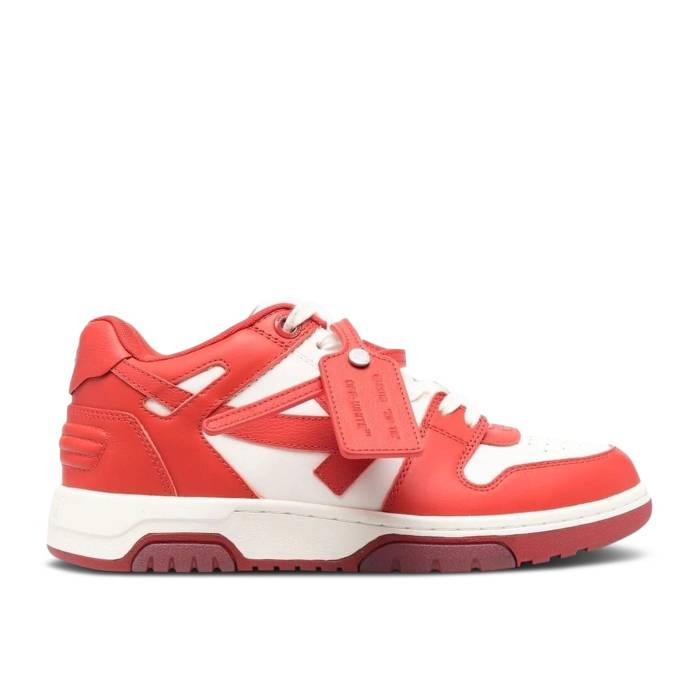 象牙色 Off-White 【 Out Of Office \u0027Bright Red White\u0027 Men Bright Red/White 】 Red 赤・赤いこと メンズ Red 赤・赤いこと 白いこと 白いこと