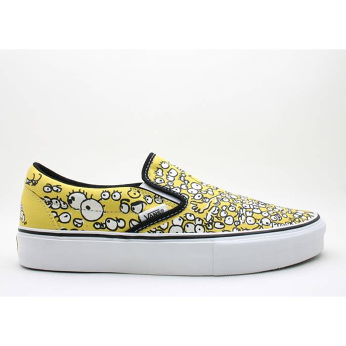 ヴァンズ Vans 【 Cls.slip-On Lx \u0027S Messer\u0027 Men Lemon/Black 】 メンズ 黒いこと 黒いこと