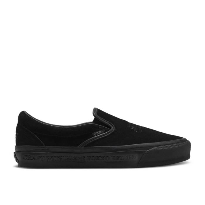 ヴァンズ Vans 【 Neighborhood X Classic Slip-On 98 \u0027Black\u0027 Men Black/Black 】 古典派音楽 slip-on スリッポン メンズ 黒いこと 黒いこと