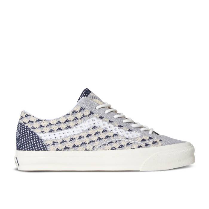 ヴァンズ Vans 【 Premium Old Skool Knit Pack - Geo Check Frost Grey Men Geo Check Frost Grey 】 Premium プレミアム メンズ 灰色 グレー
