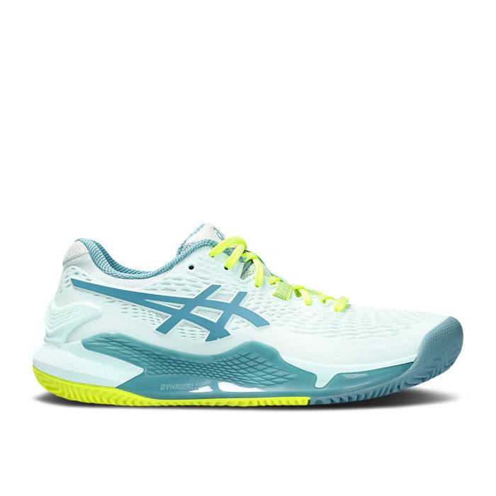 アシックス Asics 【 Wmns Gel Resolution 9 Clay \u0027Soothing Sea Gris Blue\u0027 Women Soothing Sea/Gris Blue 】 レディース 青み 青色
