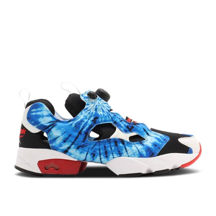リーボック Reebok 【 Xlarge X Atmos X Instapump Fury 94 'Blue Tie-Dye' Men Black/White/Blue/Red 】 メンズ 黒色 ブラック 白色 ホワイト 青色 ブルー Red 赤・レッド