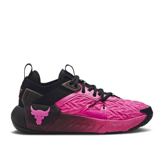アンダーアーマー Under Armour 【 Wmns Project Rock 6 \u0027Astro Pink Black\u0027 Women Astro Pink/Black 】 pink サクラ色 レディース pink サクラ色 黒いこと 黒いこと