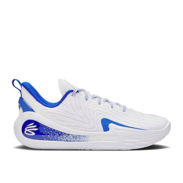 Curry Brand 【 Curry Flow 12 Team \u0027White Team Royal\u0027 Men White/Team Royal 】 カリー 流れ受け答え Team 野球クラブ メンズ 白いこと 白いこと Team 野球クラブ