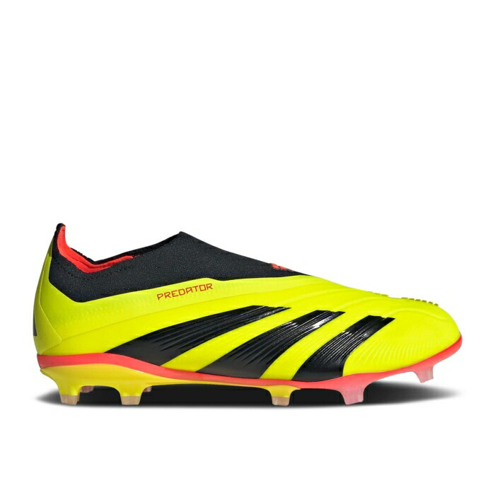アディダス Adidas 【 Predator 24 Elite Laceless Fg J 'Energy Citrus Pack' Youth Team Solar Yellow/Core Black/Solar Red 】 プレデター エリート キッズ ベビー マタニティ キッズファッション 靴 スニーカー ジュニア画像