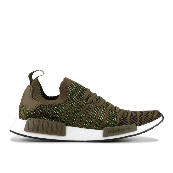 アディダス Adidas 【 Nmd_R1 Stlt Primeknit \u0027Trace Olive\u0027 Men Trace Olive/Core Black/Solar Slime 】 メンズ olive オリーブ 中核グループ 黒いこと 黒いこと