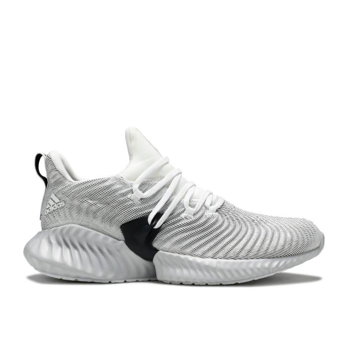 アディダス Adidas 【 Alphabounce Instinct 'Cloud White Grey Two' Men White/Grey Two/Core Black 】 インスティンクト 白色 ホワイト 灰色 グレー メンズ 白色 ホワイト 灰色 グレー コア 黒色 ブラック｜スニケス