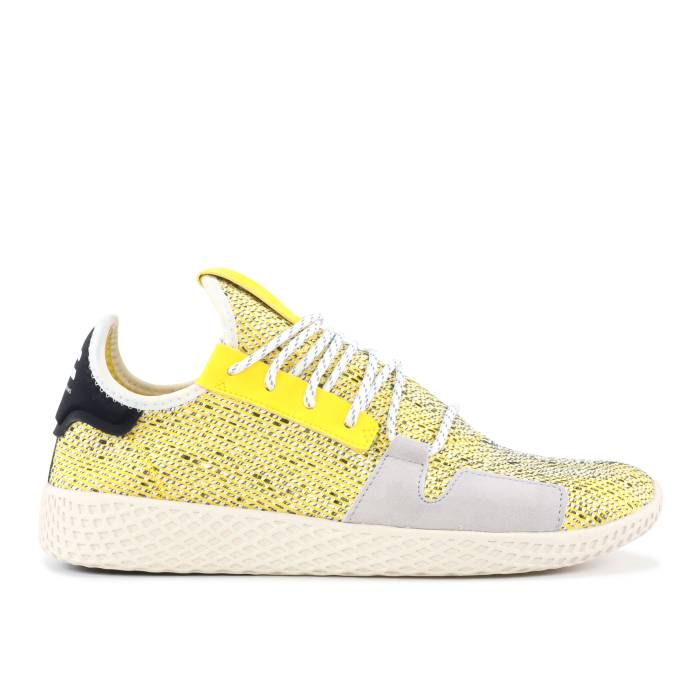 アディダス Adidas 【 Pharrell X Tennis Hu V2 'Yellow' Men Yellow/Cloud White/Core Black 】 テニス メンズ yellow 黄色・イエロー 白色 ホワイト コア 黒色 ブラック