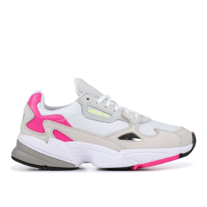 アディダス Adidas 【 Wmns Falcon \u0027Cloud White\u0027 Women Cloud White/Clear Brown/Grey 】 レディース 白いこと 白いこと 赤銅色 赤銅色 薄墨色 薄墨色