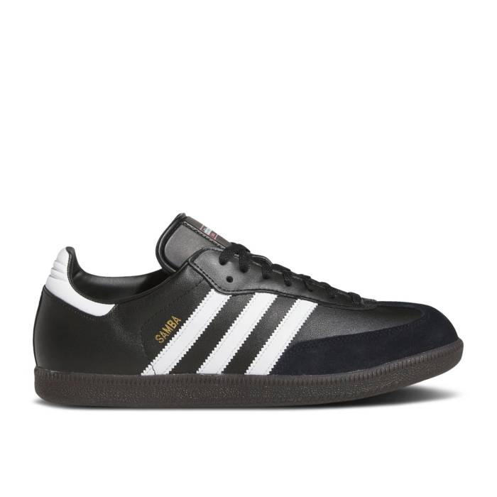 アディダス Adidas 【 Samba Leather \u0027Core Black\u0027 Men Core Black/Cloud White/Core Black 】 サンバ なめし革 メンズ 中核グループ 黒いこと 黒いこと 白いこと 白いこと