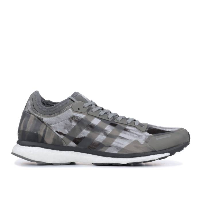 アディダス Adidas 【 Undefeated X Adizero Adios 3 \u0027Shift Grey\u0027 Men Shift Grey/Cinder/Utility Black 】 アンディフィーテッド アディゼロ アディオス メンズ 薄墨色 薄墨色 黒いこと 黒いこと