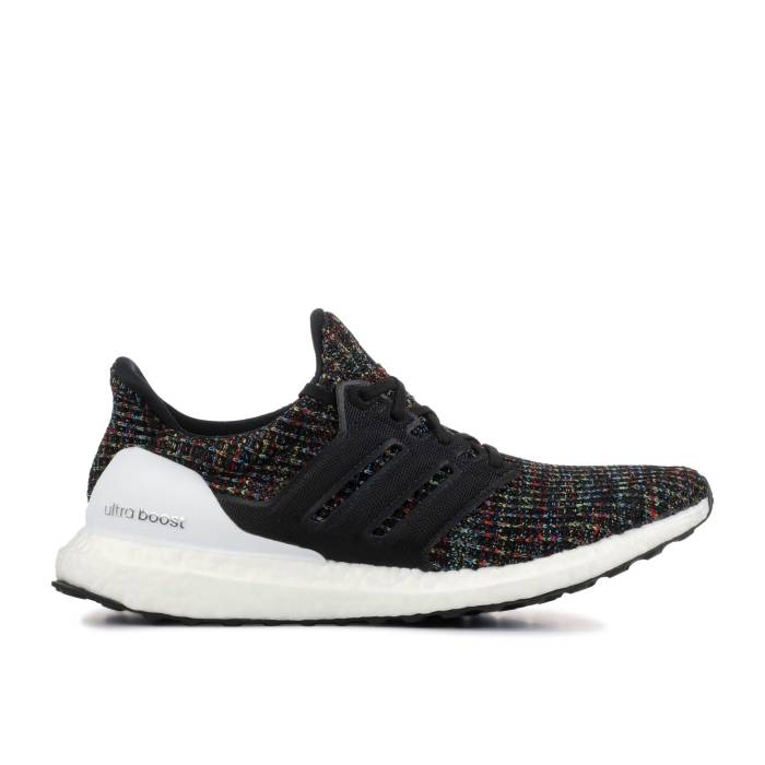 アディダス Adidas 【 Ultraboost 4.0 'Black Multicolor' Men Core Black/Core Black/Active Red 】 メンズ コア 黒色 ブラック Red 赤・レッド