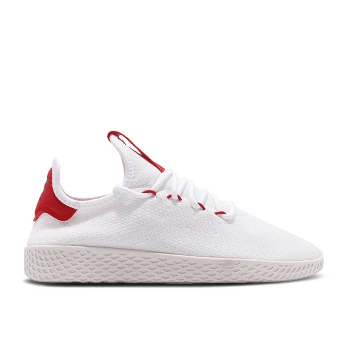 アディダス Adidas 【 Pharrell Williams X Tennis Hu carlet Men Cloud White/Scarlet/Chalk White 】 テニス メンズ 白色 ホワイト