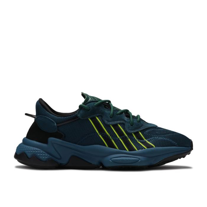 アディダス Adidas 【 Pusha T X Ozweego \u0027King Push\u0027 Men Tech Mineral/Dark Green/Semi Solar Yellow 】 メンズ テック green 緑・緑であること yellow 黄味がかった・黄色