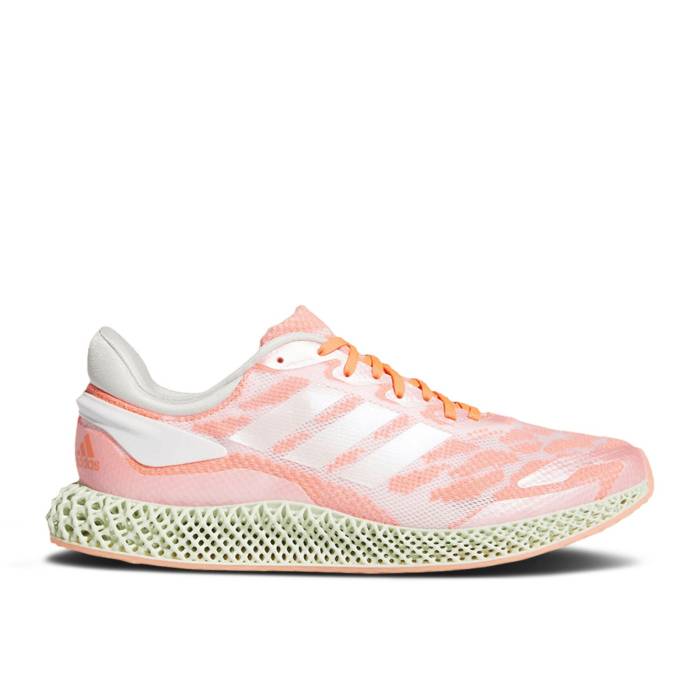 アディダス Adidas 【 4D Runner \u0027Signal Coral\u0027 Men Footwear White/Footwear White/Signal Coral 】 メンズ 白いこと 白いこと