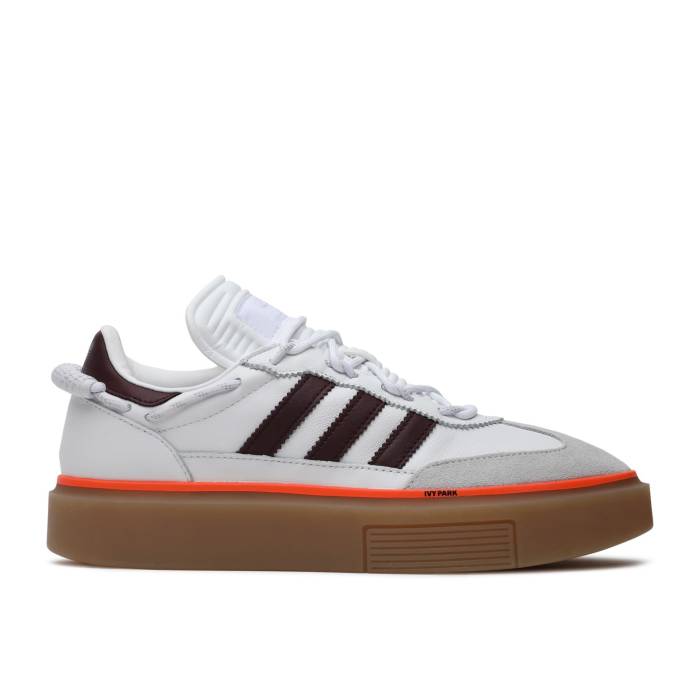 アディダス Adidas 【 Ivy Park X Wmns Sleek Super 72 \u0027Maroon\u0027 Women Footwear White/Maroon/Dash Grey 】 運動場 レディース 白いこと 白いこと マルーン 薄墨色 薄墨色