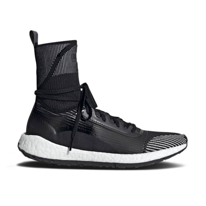 アディダス Adidas 【 Stella Mccartney X Wmns Pulseboost Hd Mid \u0027Utility Black\u0027 Women Utility Black/Dust Rose/Utility Black 】 ミッド レディース 黒いこと 黒いこと Rose さくら色