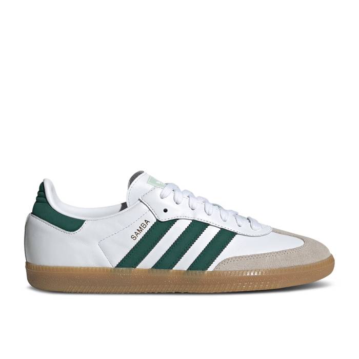 アディダス Adidas 【 Samba Og \u0027White Collegiate Green\u0027 Men Footwear White/Collegiate Green/Vapour Green 】 サンバ メンズ 白いこと 白いこと green 緑・緑であること
