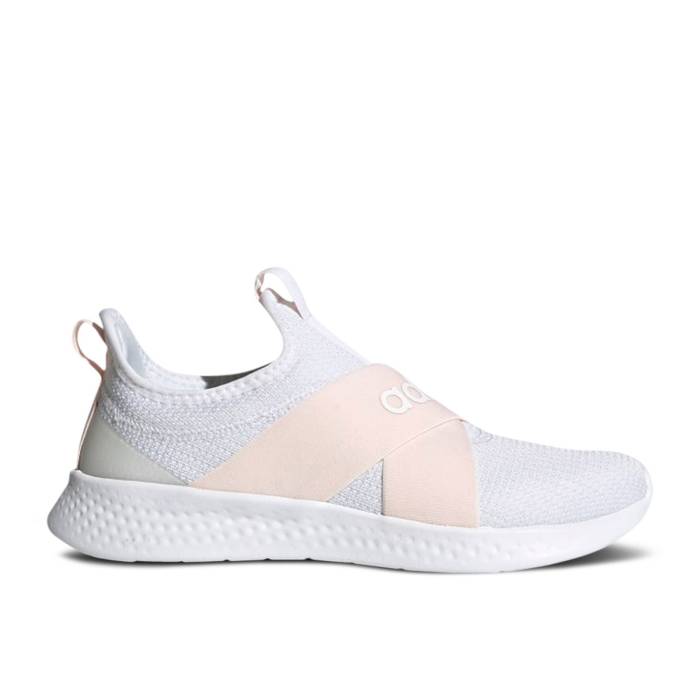 アディダス Adidas 【 Wmns Puremotion Adapt 'White Pink Tint' Women Cloud White/Pink Tint/Dove Grey 】 アダプト pink ピンク レディース 白色 ホワイト pink ピンク 灰色 グレー｜スニケス