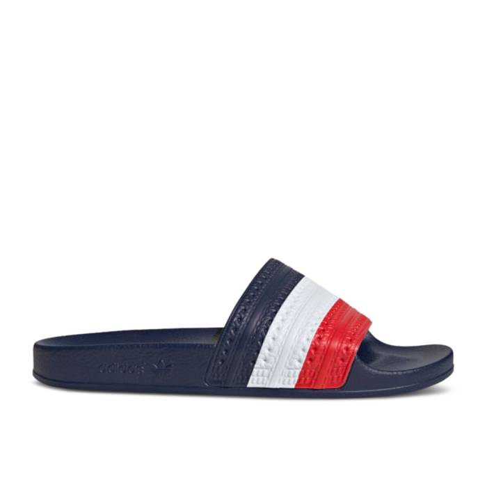 アディダス Adidas 【 Adilette Slides \u0027France\u0027 Men Red/Collegiate Navy/Cloud White 】 アディレッタ メンズ Red 赤・赤いこと 紺色 米国海軍 白いこと 白いこと