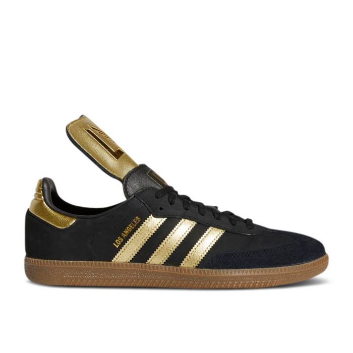 アディダス Adidas 【 Lafc X Samba '#Streetbystreet' Men Core Black/Gold Metallic/Gum 】 ロサンゼルス サンバ メンズ コア 黒色 ブラック ゴールド|スニケス