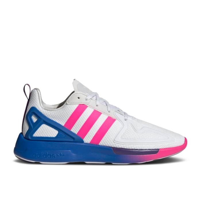 アディダス Adidas 【 Wmns Zx 2K Flux \u0027Gradient Sole - White Shock Pink\u0027 Women Crystal White/Shock Pink/Blue 】 白いこと 白いこと ぼうぜん自失 レディース 白いこと 白いこと ぼうぜん自失 pink サクラ色 青味 青み