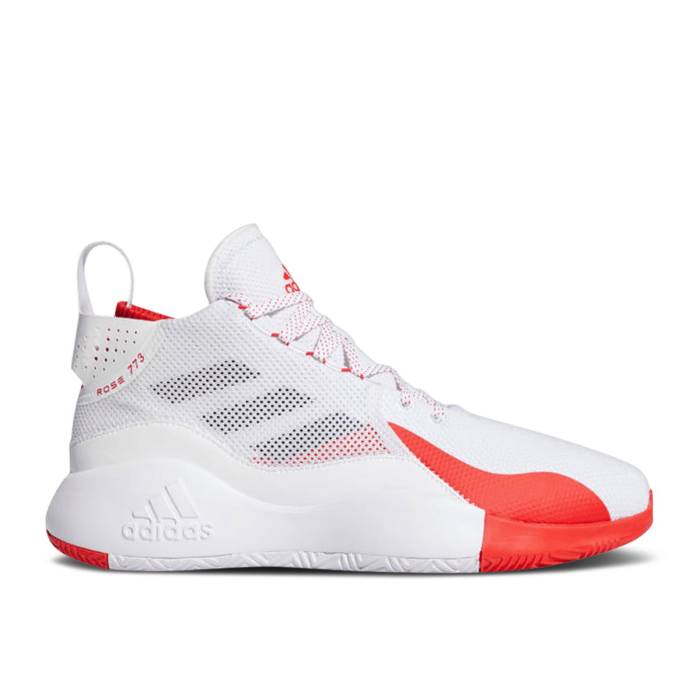 アディダス Adidas 【 D Rose 773 2020 White Vivid Red Men Cloud White/Silver Metallic/Vivid Red 】 Rose ローズ メンズ 白色 ホワイト Silver 銀色・シルバー Red 赤・レッド