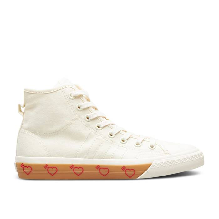 アディダス Adidas 【 Human Made X Nizza High \u0027Off White\u0027 Men Off White/Off White/Off White 】 御機嫌 メンズ 白いこと 白いこと