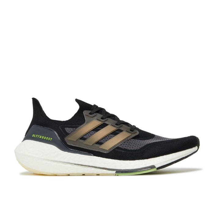 アディダス Adidas 【 Ultraboost 21 \u0027Black Silver Metallic\u0027 Men Core Black/Silver Metallic/Solar Yellow 】 Silver しろがね色・しろがね色 メンズ 中核グループ 黒いこと 黒いこと Silver しろがね色・しろがね色 yellow 黄味がかった・黄色
