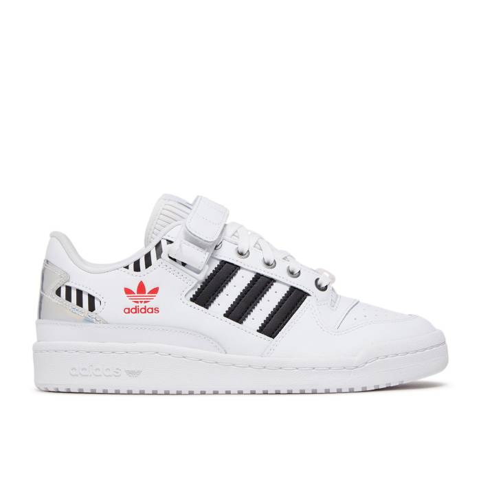 アディダス Adidas 【 Wmns Forum Low \u0027I Love Dance\u0027 Women Cloud White/Core Black/True Pink 】 討論会 レディース 白いこと 白いこと 中核グループ 黒いこと 黒いこと pink さくら色