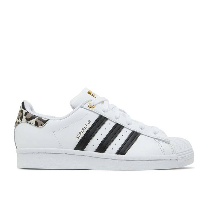 アディダス Adidas 【 Wmns Superstar \u0027White Leopard\u0027 Women Cloud White/Core Black/Gold Metallic 】 Superstar はやりっ子 レディース 白いこと 白いこと 中核グループ 黒いこと 黒いこと ゴールド