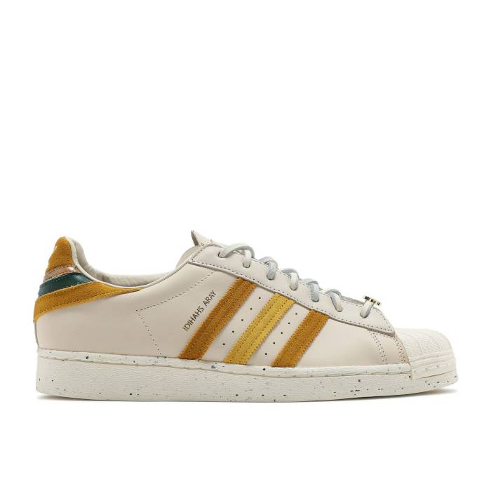 アディダス Adidas 【 Yara Shahidi X Superstar \u0027Cream Legacy Gold\u0027 Men Cream White/Hazy Yellow/Legacy Gold 】 Superstar はやりっ児 legacy レガシー メンズ 皮膚軟化剤 白いこと 白いこと yellow 黄味がかった・黄色 legacy レガ