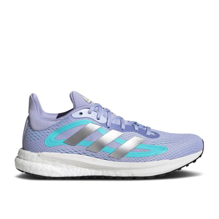 アディダス Adidas 【 Wmns Solarglide 4 St \u0027Violet Tone Silver Metallic\u0027 Women Violet Tone/Silver Metallic/Orange Tint 】 Silver しろがね色・しろがね色 レディース 紫・相撲取り草 Silver しろがね色・しろがね色 orange 橙・オレンジ色