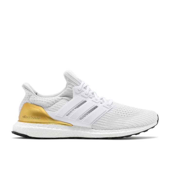 アディダス Adidas 【 Ultraboost 4.0 Dna 'White Gold Metallic' Men Cloud White/Cloud White/Gold Metallic 】 ゴールド メンズ 白色 ホワイト ゴールド|スニケス