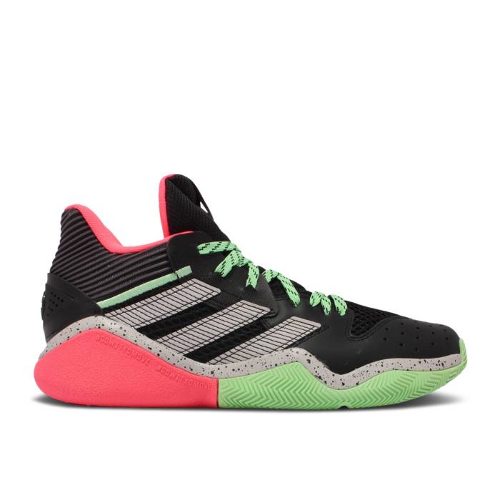 アディダス Adidas 【 Harden Stepback 'Black Glory Mint' Men Core Black/Grey Two/Glory Mint 】 ハーデン ステップバック メンズ コア 黒色 ブラック 灰色 グレー|スニケス