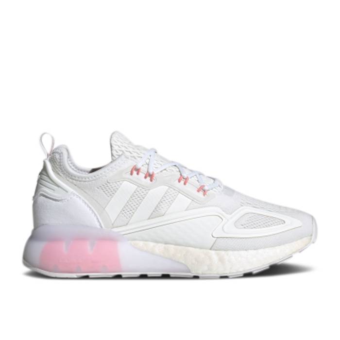 アディダス Adidas 【 Wmns Zx 2K Boost 'Footwear White Pink' Women Footwear White/Footwear White/Glory Pink 】 ブースト 白色 ホワイト レディース 白色 ホワイト pink ピンク｜スニケス