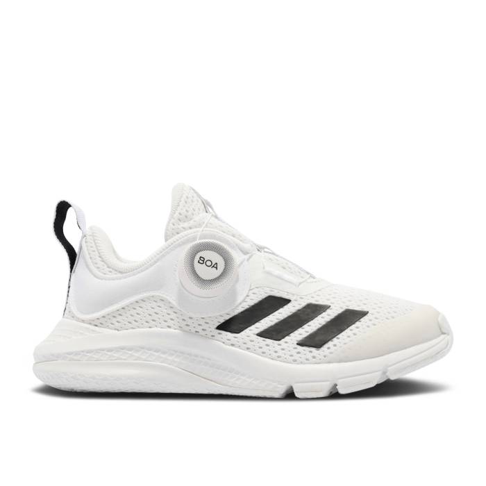 アディダス Adidas 【 Activeflex Boa J \u0027White Black\u0027 Youth Cloud White/Core Black/Cloud White 】 御坊っちゃん キッズ 白いこと 白いこと 中核グループ 黒いこと 黒いこと