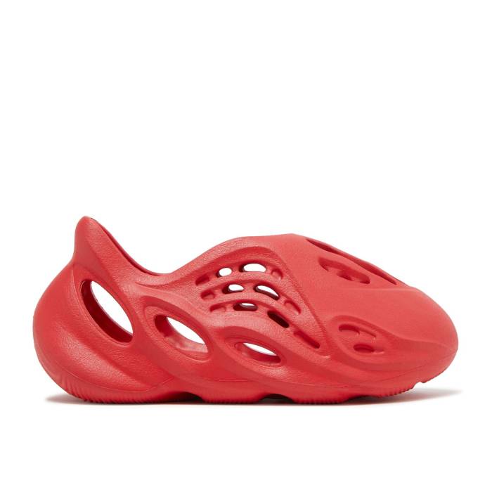 アディダス Adidas 【 Yeezy Foam Runner Kids 'Vermilion' Youth Vermilion/Vermilion/Vermilion 】 ジュニア キッズ